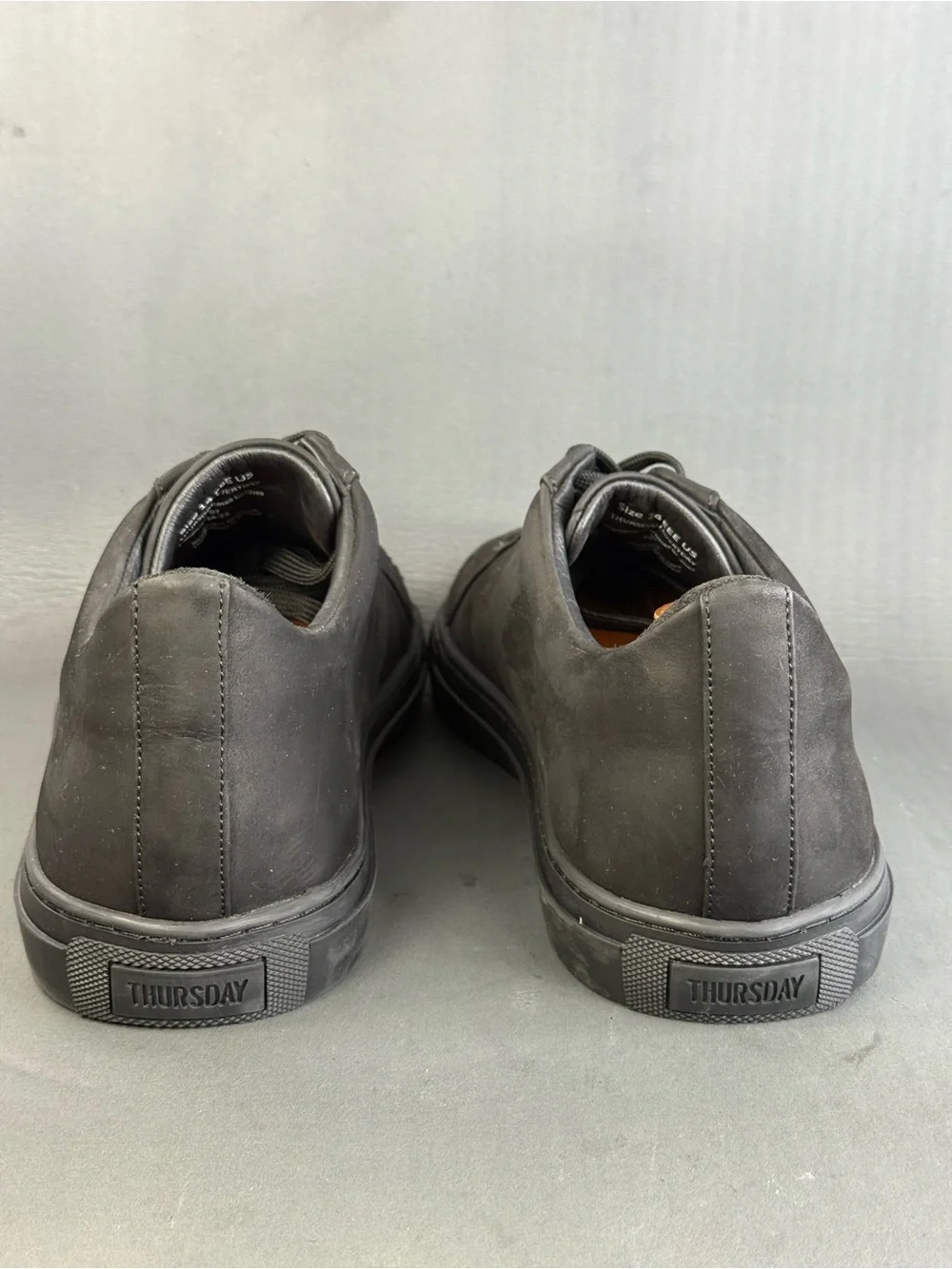 Thursday Boot Company Men's Premier Low Top Sneakers Black Matte size 14